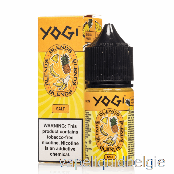 Vape Vloeibare Banaan Ananas Ijs - Yogi Mengt Zouten - 30 Ml 35 Mg